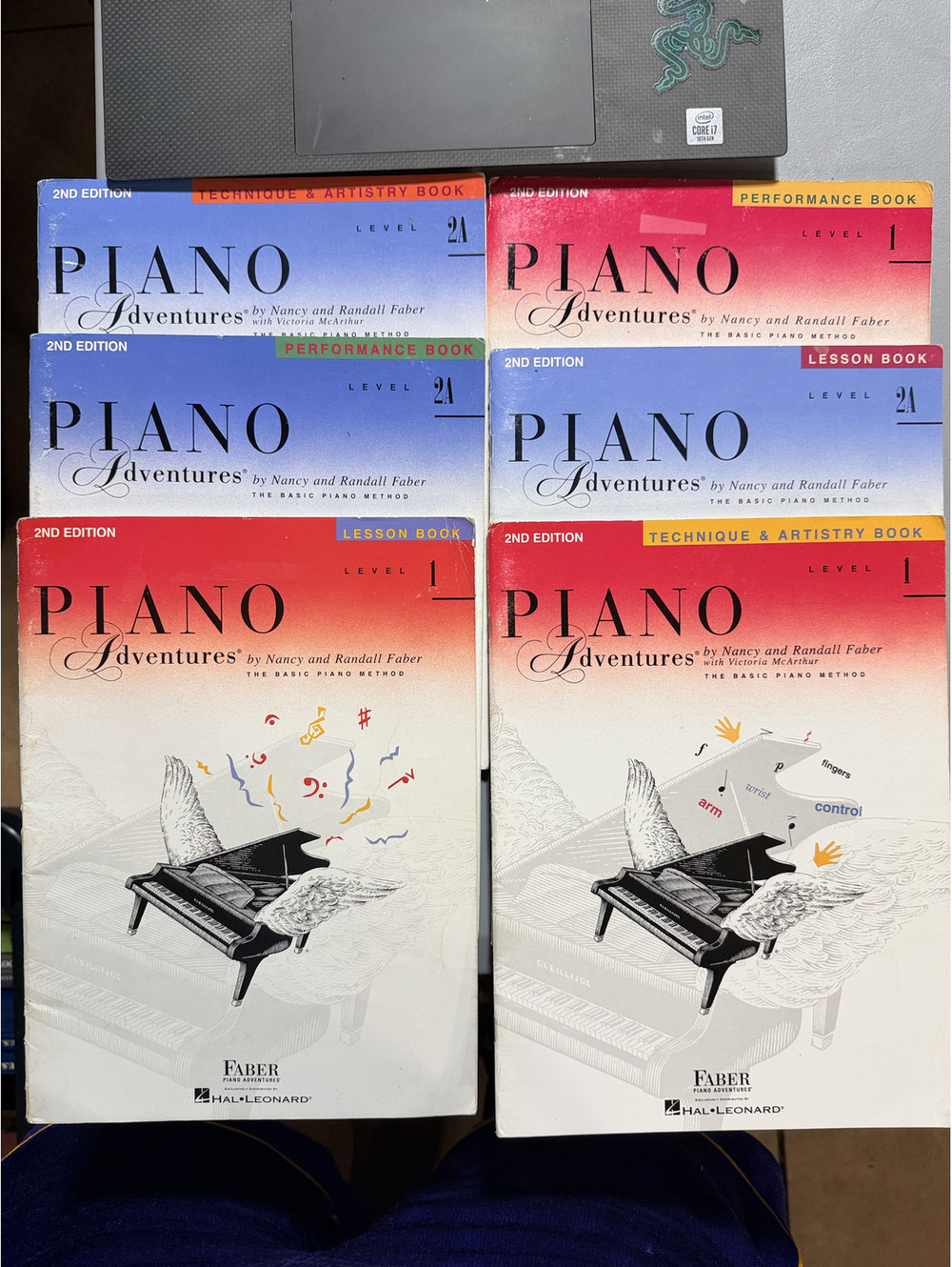 Piano Adventures Level 1 2A 2B Lot of 6 Nancy Randall Faber 2nd Ed Method Books